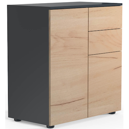 Artikelbild 2 für VCM my home Kommode Dalosa, 918339 anthrazit, eiche 70,2 x 39,0 x 76,5 cm, Artikelnummer 911434