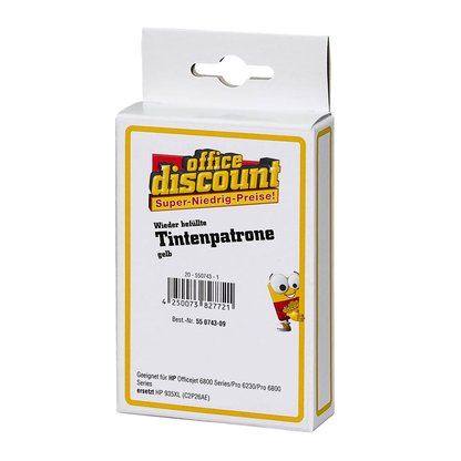 Artikelbild 5 für office discount gelb Druckerpatrone kompatibel zu HP 935XL (C2P26AE), Artikelnummer 550743