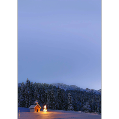 Artikelbild 2 für SIGEL Weihnachtsbriefpapier Christmas Chapel Motiv DIN A4 90 g/qm 100 Blatt, Artikelnummer 627564