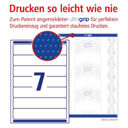 Artikelbild 10 für 210 AVERY Zweckform Ordneretiketten L4760REV-20 weiß, Artikelnummer 295067