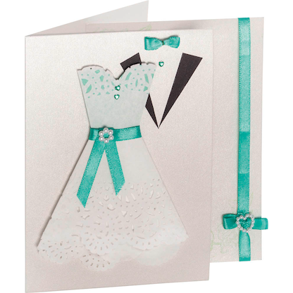 Artikelbild 3 für 5 folia Faltkarten mit Briefumschlägen pastell DIN A6 perlweiß, Artikelnummer 479234