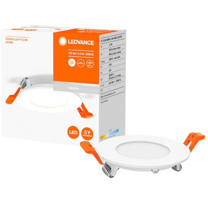 Artikelbild 14 für LEDVANCE RECESS SLIM DOWNLIGHT LED-Einbaustrahler weiß 4,5 W, Artikelnummer 533669