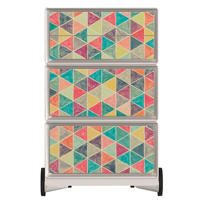 Artikelbild 3 für PAPERFLOW easyBox Vintage Rollcontainer weiß, bunt 4 Auszüge 39,0 x 43,6 x 64,2 cm, Artikelnummer 214579