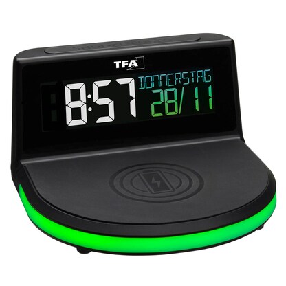 Artikelbild 3 für TFA® digitaler Wecker schwarz Kunststoff 136,0 x 126,0 mm, Artikelnummer 337974