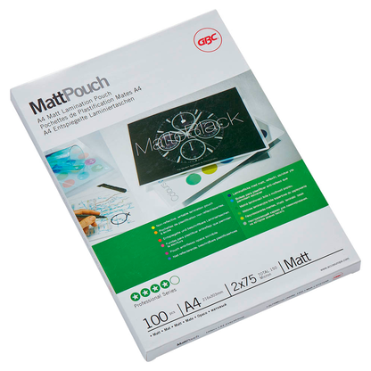 Artikelbild 2 für 100 GBC Laminierfolien matt für A4 75 micron, Artikelnummer 437238