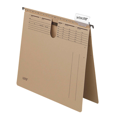 Artikelbild 2 für AKTION: 10 LEITZ Hängehefter ALPHA® 1914 Karton naturbraun 1 x kaufmännische Heftung mit Prämie nach Registrierung, Artikelnummer 199976