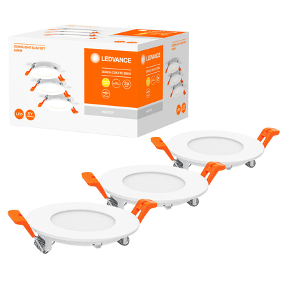 Artikelbild 3 für LEDVANCE RECESS SLIM DOWNLIGHT LED-Einbaustrahler-Set weiß 4,5 W, Artikelnummer 533673