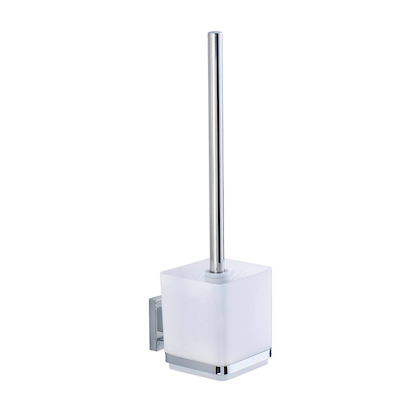 Artikelbild 5 für WENKO WC-Garnitur Quadro silber Metall, Artikelnummer 813921