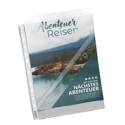 Artikelbild 4 für 100 office discount Prospekthüllen DIN A4 glasklar glatt 0,08 mm, Artikelnummer 540351