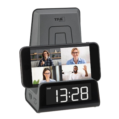 Artikelbild 3 für TFA® digitaler Wecker 60.2033 ICONcharge schwarz Kunststoff 107,0 x 83,0 mm, Artikelnummer 337989