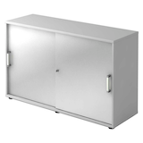 Artikelbild 1 für HAMMERBACHER Schiebetürenschrank, V1752S/5/S/CE lichtgrau, silber 1 Fachboden 120,0 x 40,0 x 74,8 cm, Artikelnummer 375646