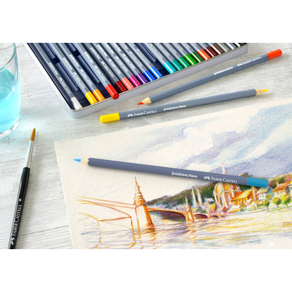 Artikelbild 5 für FABER-CASTELL Goldfaber Aqua Aquarellstifte farbsortiert, 24 St., Artikelnummer 491769