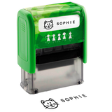 Artikelbild 1 für trodat Textstempel, individualisierbar DeineDingeStempel 8911 selbstfärbend schwarz mit Logo, 1 St., Artikelnummer 211902