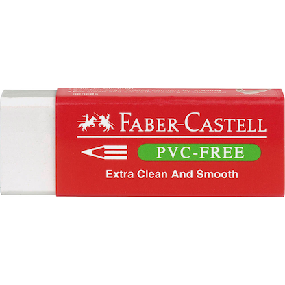 Artikelbild für FABER-CASTELL Radiergummi PVC-FREE weiß, 1 St., Artikelnummer 270647