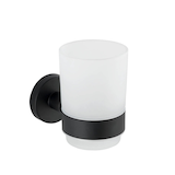 Artikelbild 1 für WENKO Zahnputzbecher Uno Bosio schwarz, matt, Artikelnummer 806061