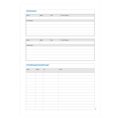 Artikelbild 3 für Ursus Schulheft Lehrer:innen OE Lineatur TB1 liniert DIN A4 ohne Rand, 20 Blatt, Artikelnummer 882813