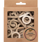 Artikelbild 1 für folia Adventskalenderzahlen natur, Artikelnummer 369369