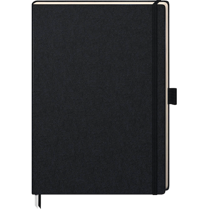 Artikelbild 2 für BRUNNEN Notizbuch KOMPAGNON DIN A4 kariert, schwarz Hardcover 192, davon 16 zum Heraustrennen Seiten, Artikelnummer 457481