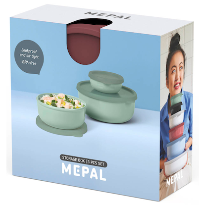 Artikelbild 2 für MEPAL Frischhaltedosen-Set Lumina 2.0 rot 0,25/0,75/1,5 l, 1 Set, Artikelnummer 546988