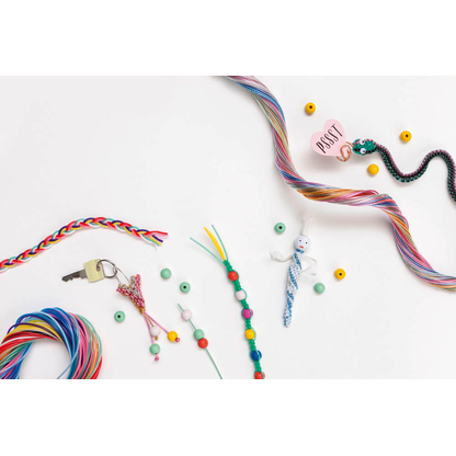 Artikelbild 5 für folia Bastelset Flechtschnüre mehrfarbig, Artikelnummer 479487