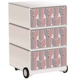 Artikelbild 1 für PAPERFLOW easyBox Vintage Rollcontainer weiß, bunt 4 Auszüge 39,0 x 43,6 x 64,2 cm, Artikelnummer 215219