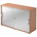 Artikelbild 1 für HAMMERBACHER Schiebetürenschrank 1752S, V1752S/N/S/CE nussbaum, silber 1 Fachboden 120,0 x 40,0 x 74,8 cm, Artikelnummer 375677