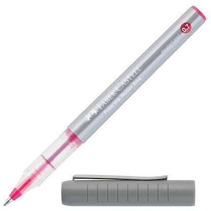 Artikelbild 17 für FABER-CASTELL Free Ink Tintenroller grau 0,7 mm, Schreibfarbe: rot, 1 St., Artikelnummer 589709