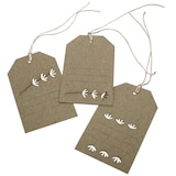 Artikelbild 1 für artoz Geschenkanhänger weiß aus Kraftpapier mit Blumenstanzung 6 St., Artikelnummer 129118