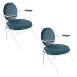 Artikelbild 1 für meet powered by PAPERFLOW Sessel SATURNE blau weiß Stoff, 2 St., Artikelnummer 230892