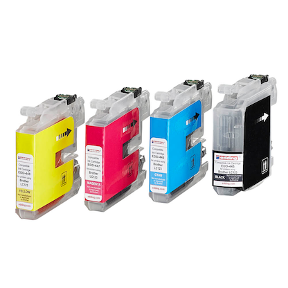 Artikelbild 4 für edding EDD-449 schwarz, cyan, magenta, gelb Druckerpatronen kompatibel zu brother LC-123BK/C/M/Y, 4er-Set, Artikelnummer 420594