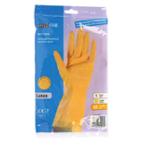 Artikelbild 1 für HYGOSTAR unisex Gummihandschuhe Bettina gelb Größe 8, 1 Paar, Artikelnummer 651769