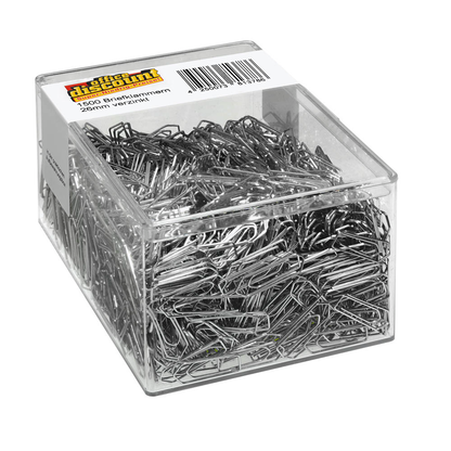 Artikelbild für office discount Büroklammern silber glanzverzinkt, 1.500 St., Artikelnummer 617514