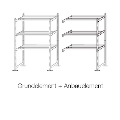 Artikelbild 2 für PAPERFLOW Schwerlast-Weitspannregal RangEco 557D blau 150,0 x 68,0 x 200,0 cm, Artikelnummer 669046