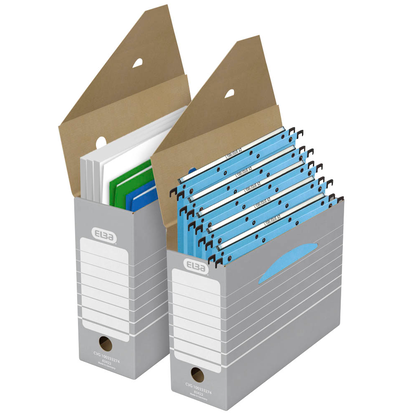Artikelbild 4 für 10 ELBA Archivboxen Tric grau/weiß 11,0 x 34,0 x 27,0 cm, Artikelnummer 961831