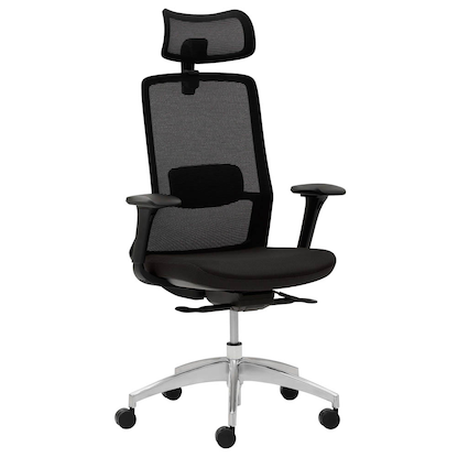 Artikelbild für Mayer Bürostuhl, 2482_KS Stoff schwarz, Gestell alu, Artikelnummer 322657