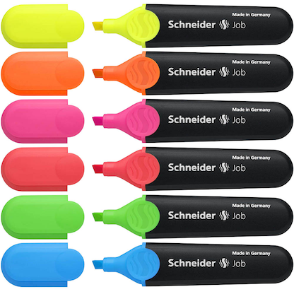 Artikelbild 16 für Schneider Job Textmarker farbsortiert, 6 St., Artikelnummer 317379