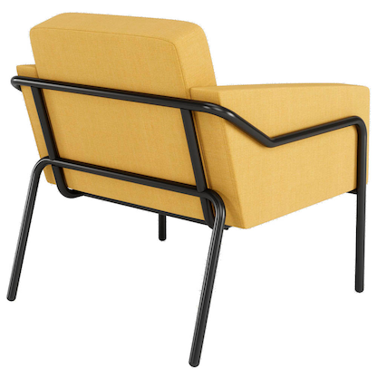 Artikelbild 3 für medso powered by PAPERFLOW Sessel MEDSO L gelb schwarz Stoff, 1 St., Artikelnummer 522601