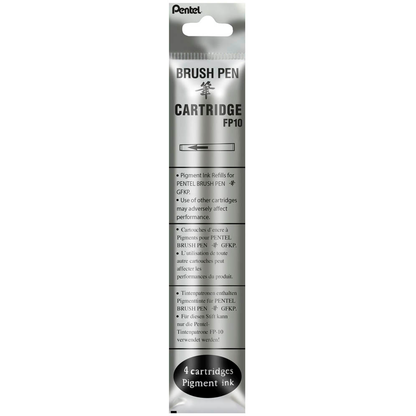 Artikelbild 23 für Pentel FP10-AO Tintenpatronen für Brush-Pens schwarz 4 St., Artikelnummer 272662