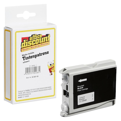 Artikelbild 18 für office discount schwarz Druckerpatrone kompatibel zu brother LC-1000BK, Artikelnummer 365897