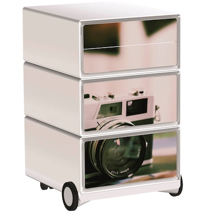 Artikelbild für PAPERFLOW easyBox Vintage Rollcontainer weiß, bunt 4 Auszüge 39,0 x 43,6 x 64,2 cm, Artikelnummer 215182