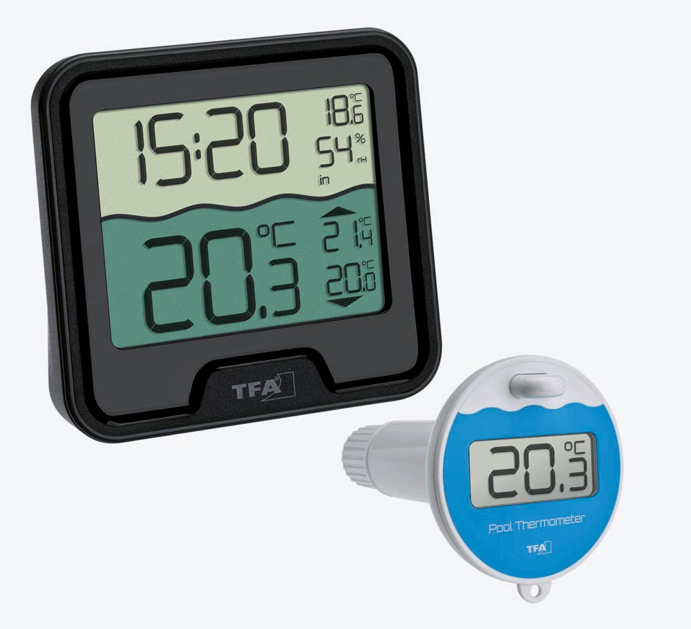 TFA® 30.3066 MARBELLA Poolthermometer schwarz | office discount