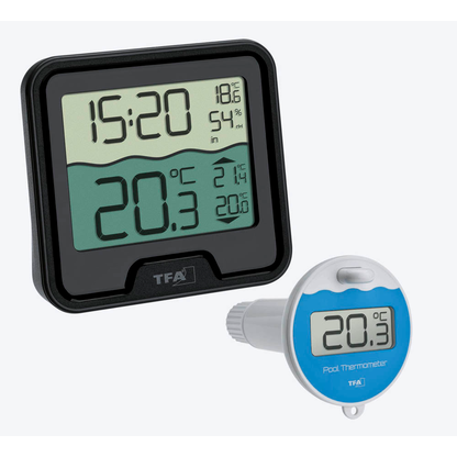 Artikelbild 1 für TFA® 30.3066 MARBELLA Poolthermometer schwarz, Artikelnummer 338036