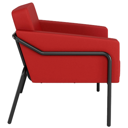 Artikelbild 3 für medso powered by PAPERFLOW Sessel MEDSO L rot schwarz Kunstleder, 1 St., Artikelnummer 522647