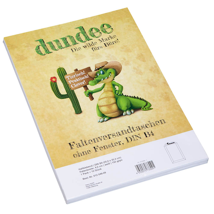Artikelbild 3 für dundee Faltentaschen DIN B4 ohne Fenster weiß mit 4,0 cm Falte, 10 St., Artikelnummer 612046