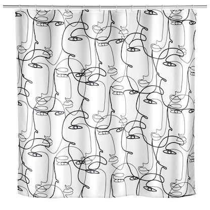 Artikelbild 13 für WENKO Duschvorhang Faces Motiv 180,0 x 200,0 cm, Artikelnummer 803571
