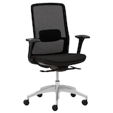 Artikelbild 1 für Mayer Bürostuhl, 2482 Stoff schwarz, Gestell alu, Artikelnummer 322707