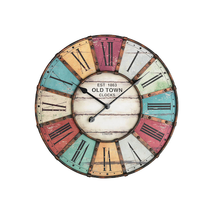 Artikelbild 6 für TFA® Wanduhr Vintage 60.3021 mehrfarbig braun Metall 5,0 x 60,5 cm, Artikelnummer 887962