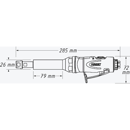 Artikelbild 2 für HAZET 9032LG-1 Druckluft-Geradschleifer 360 W, Artikelnummer 581981