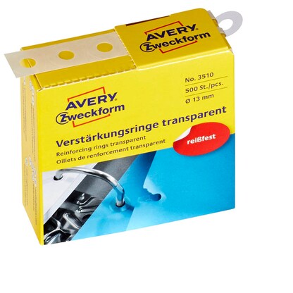 Artikelbild für 500 AVERY Zweckform Lochverstärker transparent, Artikelnummer 337071