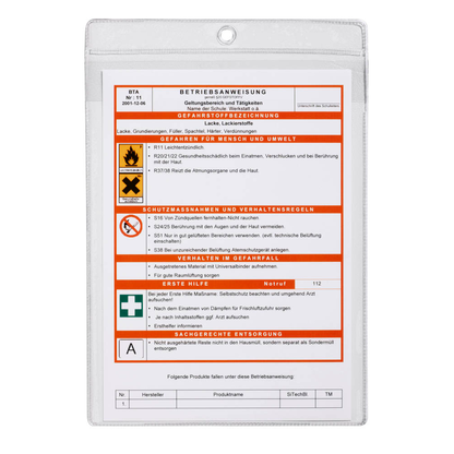 Artikelbild 3 für 10 DURABLE Sichttaschen DIN A4 transparent genarbt 0,17 mm, Artikelnummer 483669